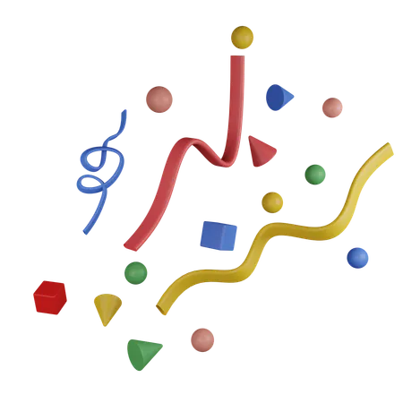 Celebration Confetti  3D Icon