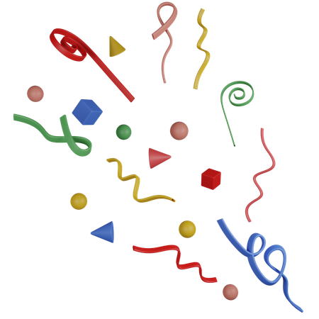 Celebration Confetti  3D Icon