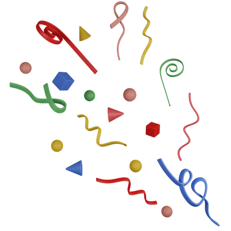 Celebration Confetti  3D Icon