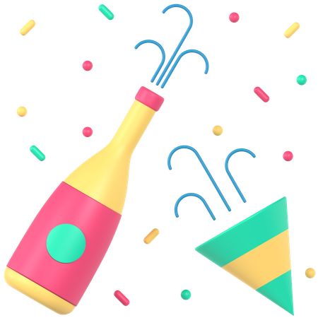 Celebration Confetti  3D Icon