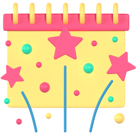 Celebration Date  3D Icon