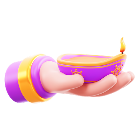 Célébration de Diwali  3D Icon