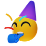3d emoji celebration logo
