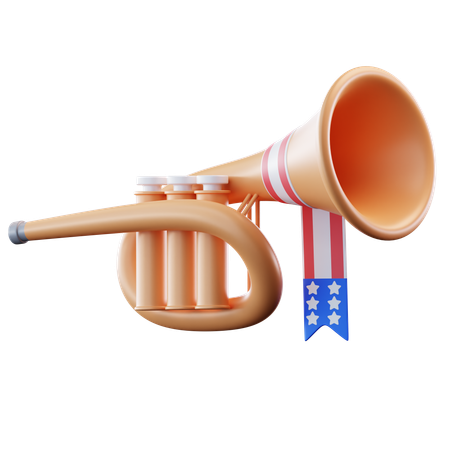 Celebration Trumpet  3D Icon