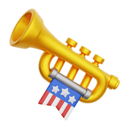 Celebration Trumpet  3D Icon