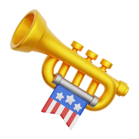 Celebration Trumpet  3D Icon