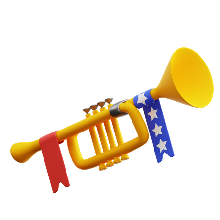 Celebration Trumpet  3D Icon