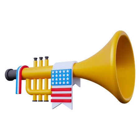 Celebration Trumpet  3D Icon