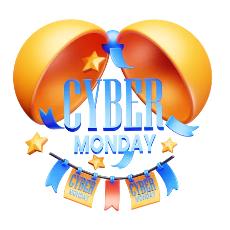 Célébrations du cyber lundi  3D Icon