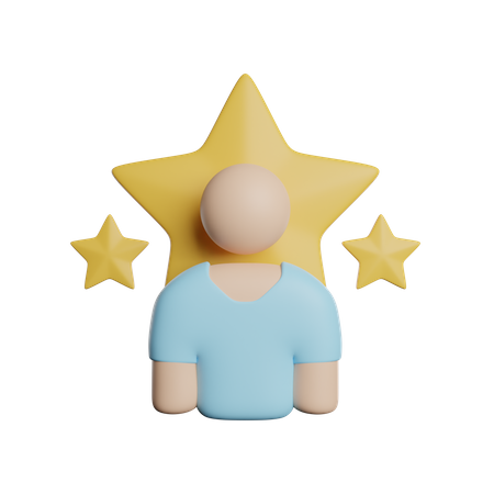 Celebrity Star  3D Icon