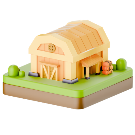Celeiro  3D Icon
