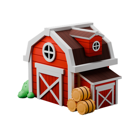 Celeiro  3D Icon
