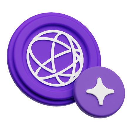 Celestia Coin  3D Icon