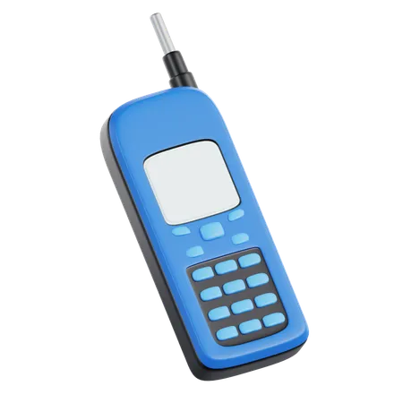 Cell Phone With Anthena  3D Icon