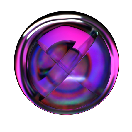 Cell Shaped Sphere  3D Icon
