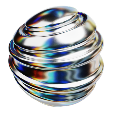 Cell Shaped Sphere 3D Icon