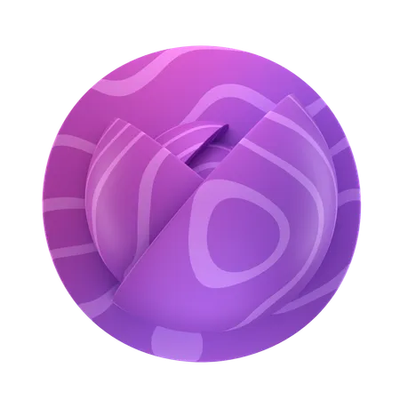 Cell Shaped Sphere  3D Icon