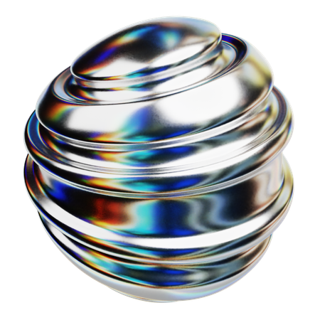 Cell Shaped Sphere  3D Icon