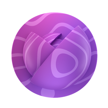 Cell Shaped Sphere  3D Icon