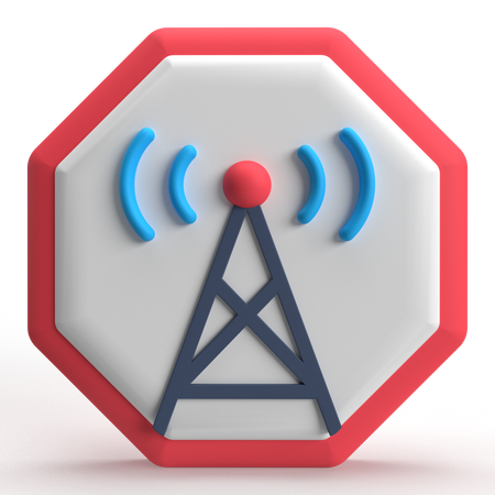 Cell Tower  3D Icon