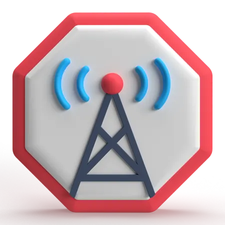 Cell Tower  3D Icon