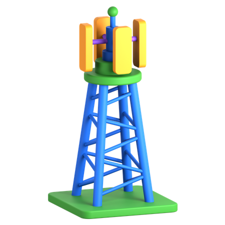 Cell Tower  3D Icon