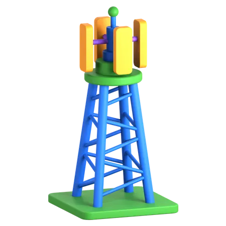 Cell Tower  3D Icon