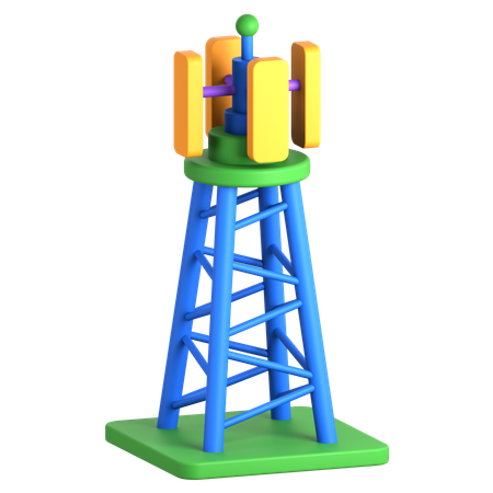Cell Tower  3D Icon