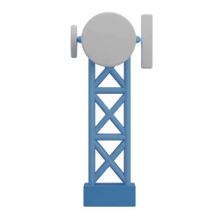 Cell Tower 3D Illustration