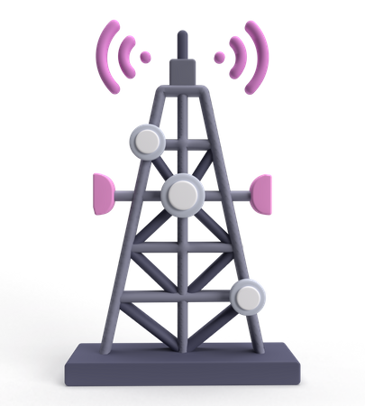 Cell Tower  3D Icon