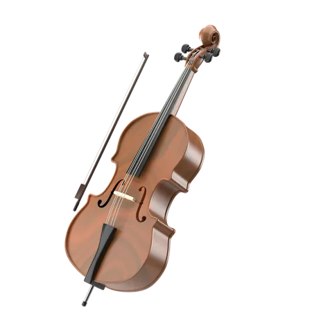 Cello  3D Icon