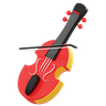 string music device 3d logos