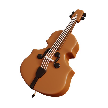 Cello  3D Illustration