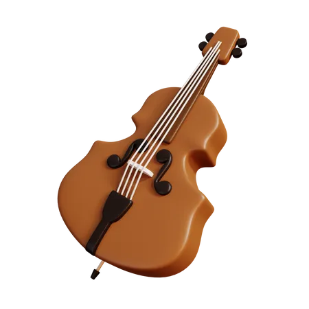 Cello  3D Illustration