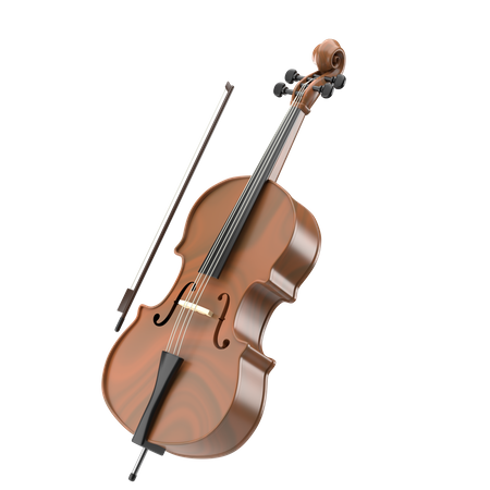 Cello 3D Illustration