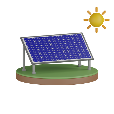Cellule photovoltaïque  3D Icon
