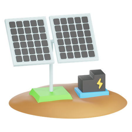 Cellule photovoltaïque  3D Icon