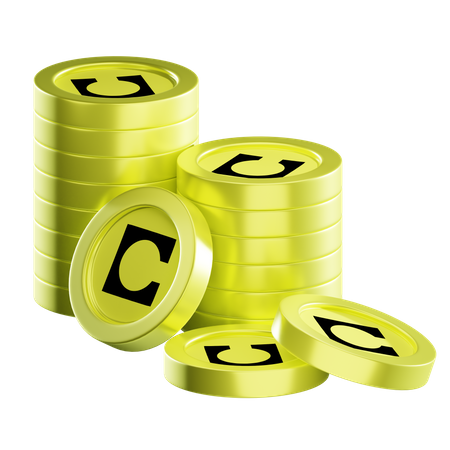 Celo Coin Stacks  3D Icon