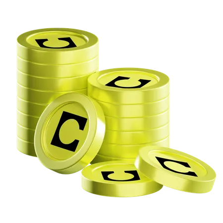 Celo Coin Stacks  3D Icon