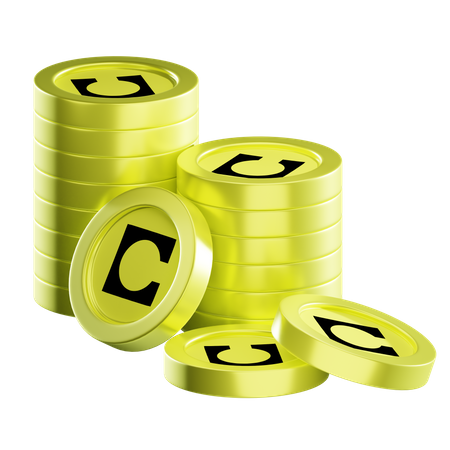 Celo Coin Stacks  3D Icon