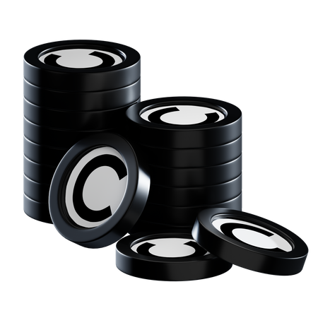 Celr Coin Stacks  3D Icon