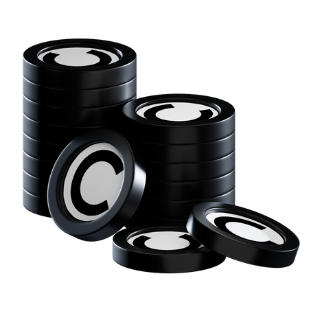 Celr Coin Stacks  3D Icon