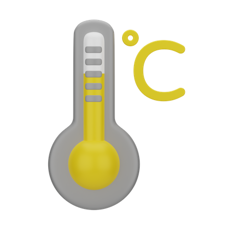 Celsius Temperature  3D Icon