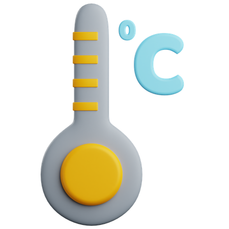 Celsius-Thermometer  3D Icon