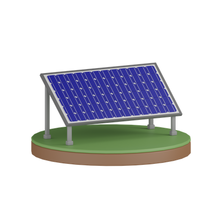 Celda fotovoltaica  3D Icon