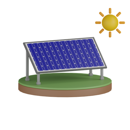 Célula solar  3D Icon