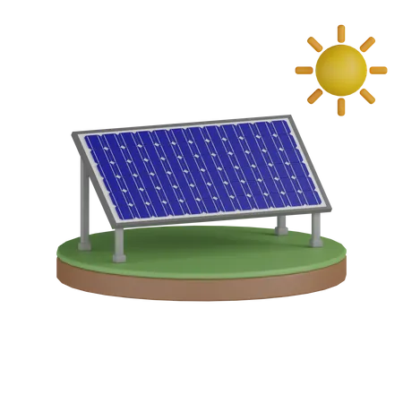 Célula solar  3D Icon