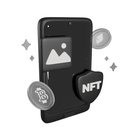 Nft móvel  3D Icon