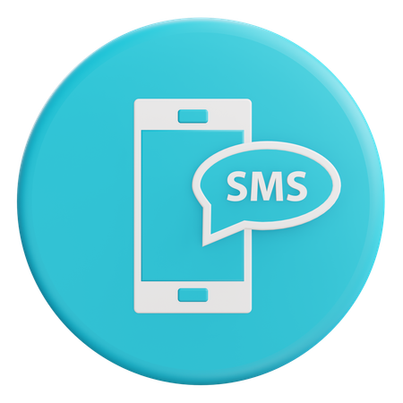 Sms para celular  3D Icon