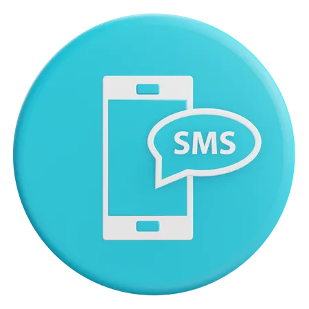 Sms para celular  3D Icon